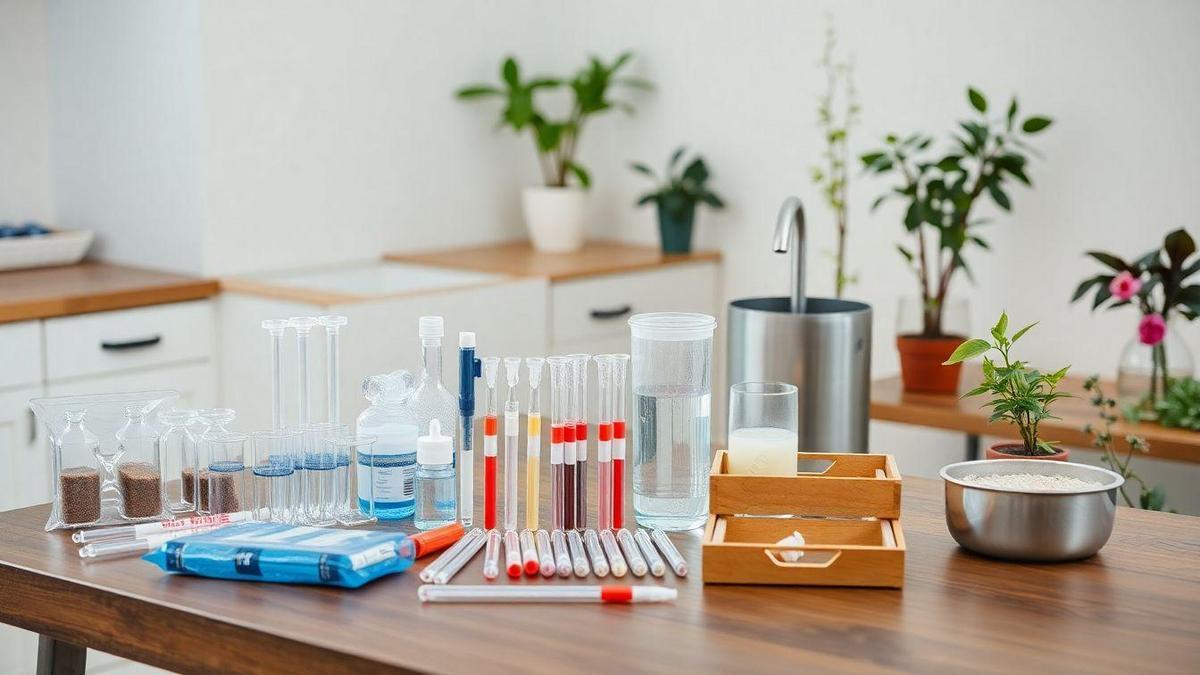 Tipos de Kits de Teste de Qualidade da Água